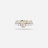 Bellanca Diamond Connected Stacker Gold Ring
