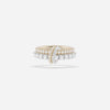 Round Diamond Link Ring For Her