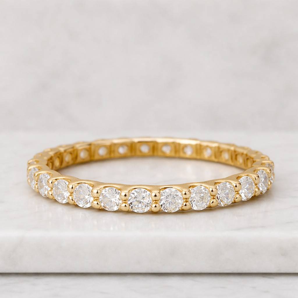 round lab grown diamond wedding band, ef/vvs round lab created diamond full eternity band, bridal ring set band, stacking band birthday gift
