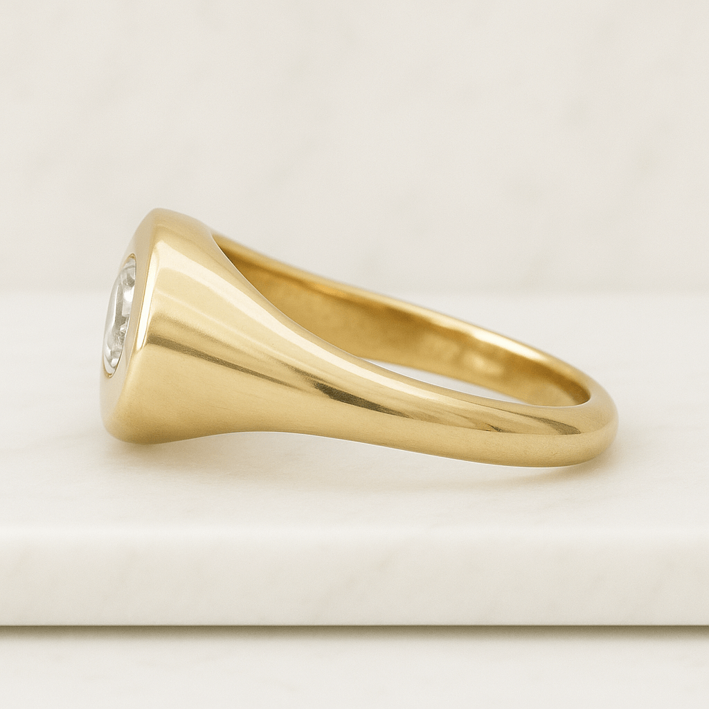 Dainty 3 Stone Engagement Ring, Round Lab Diamond Ring, Unique Filigree Ring, Lab Grown Engagement Ring, Gold Anniversary Ring, Bridal Gift