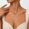 Heart Cut Lab Grown Diamond Three Stone Pendant Necklace
