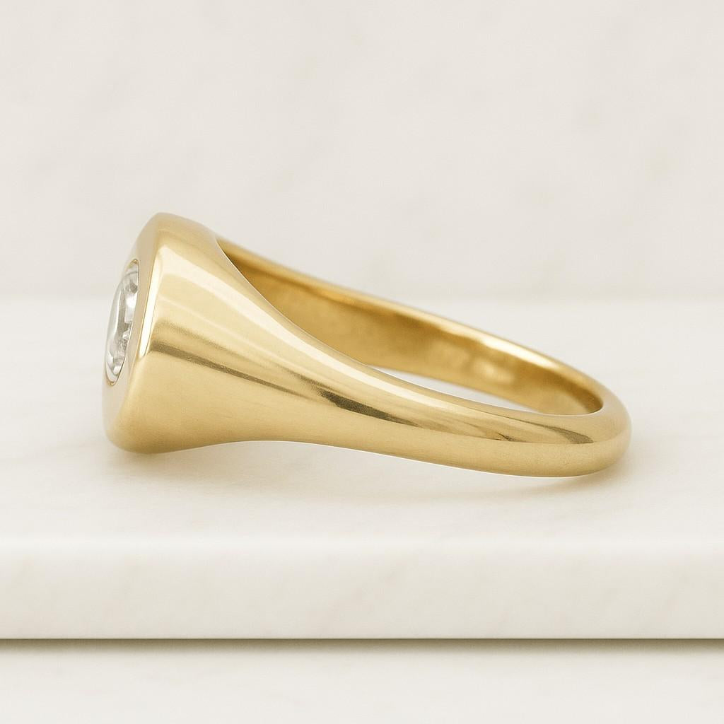 Bezel Set Round Cut Moissanite Half Eternity Wedding Bands