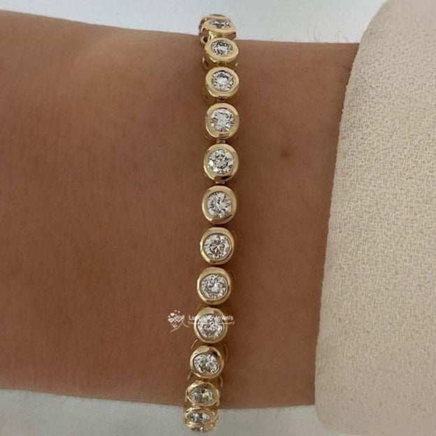 Bezel Set Tennis Bracelet