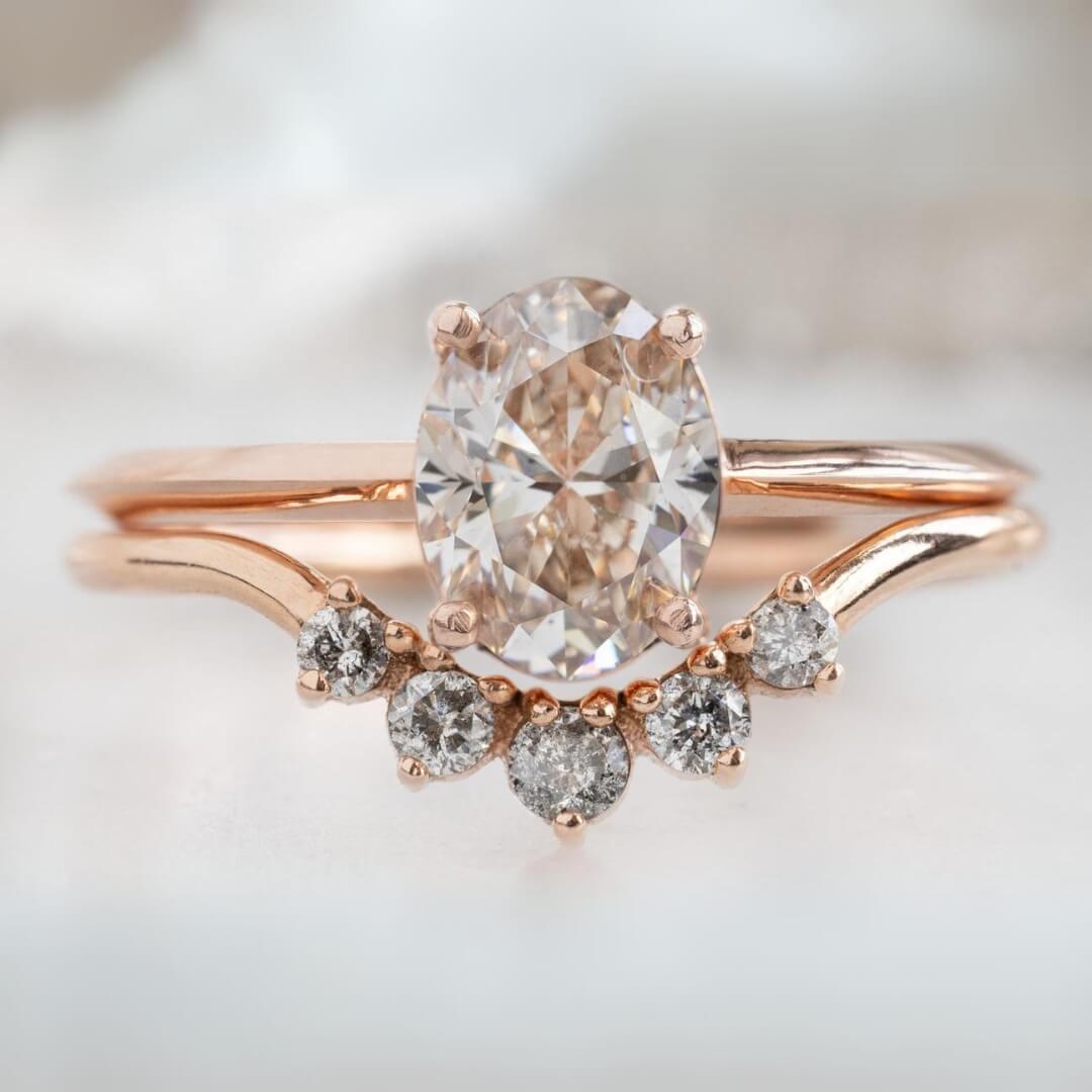 Birthday Gift, 4 Claw Prong Set Diamond Ring