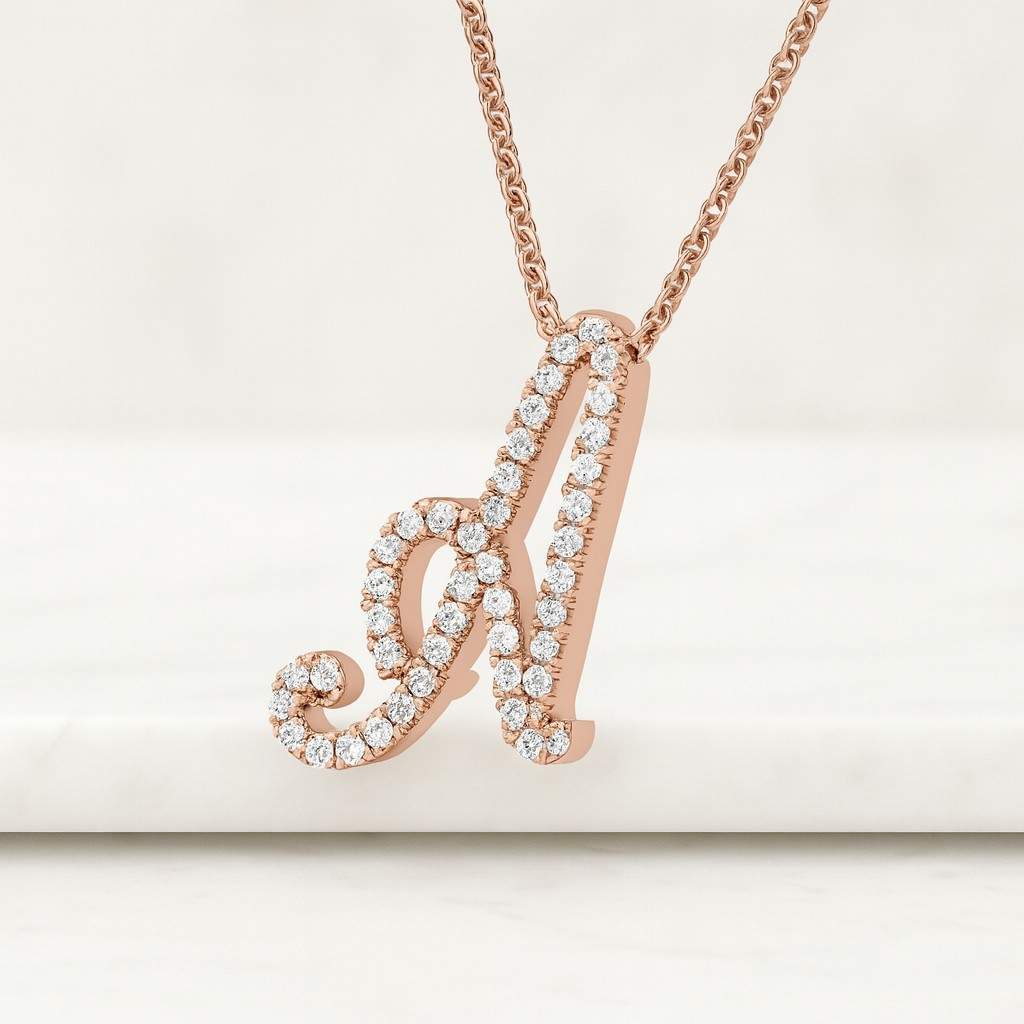 Birthday Gift for Her  Simulated Diamond Encrusted Letter