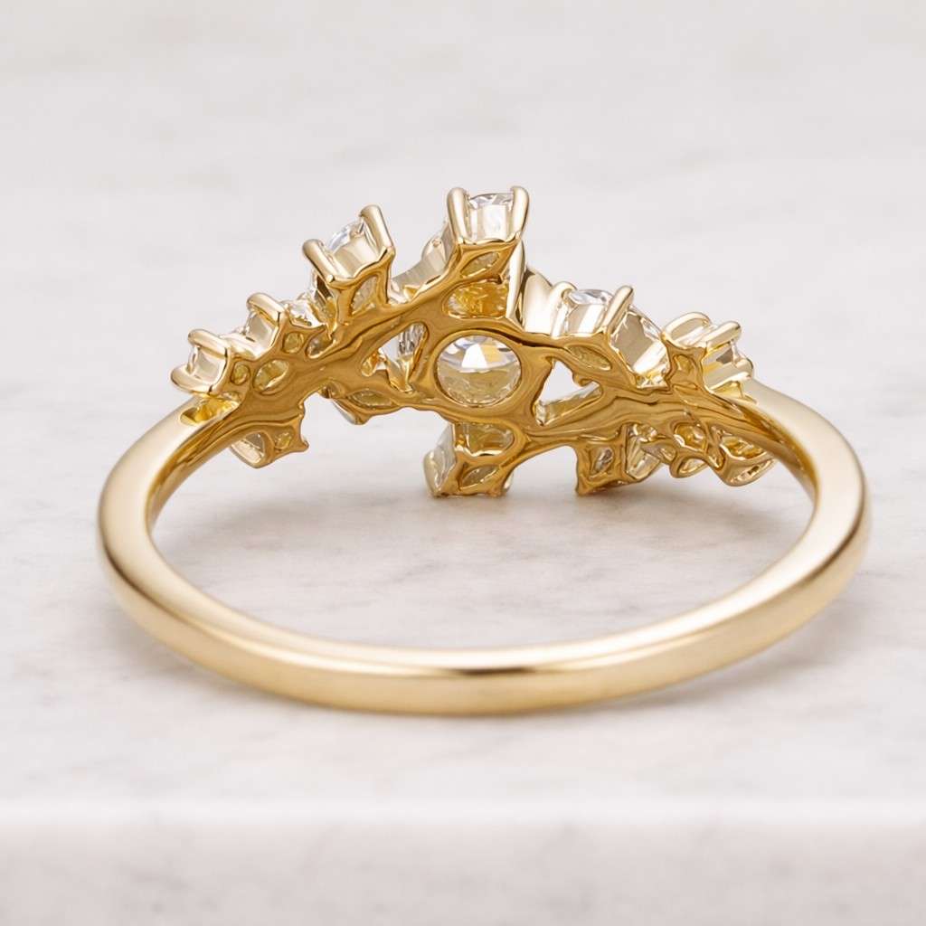 Birthday Gift for Women Vintage Diamond Ring