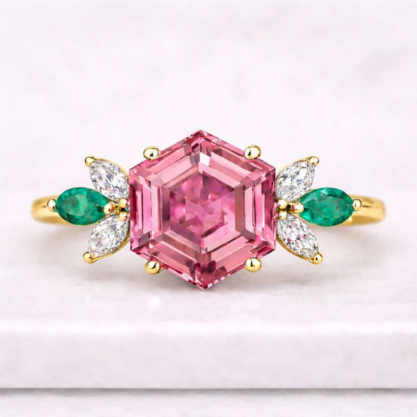 Birthstone Engagement Ring