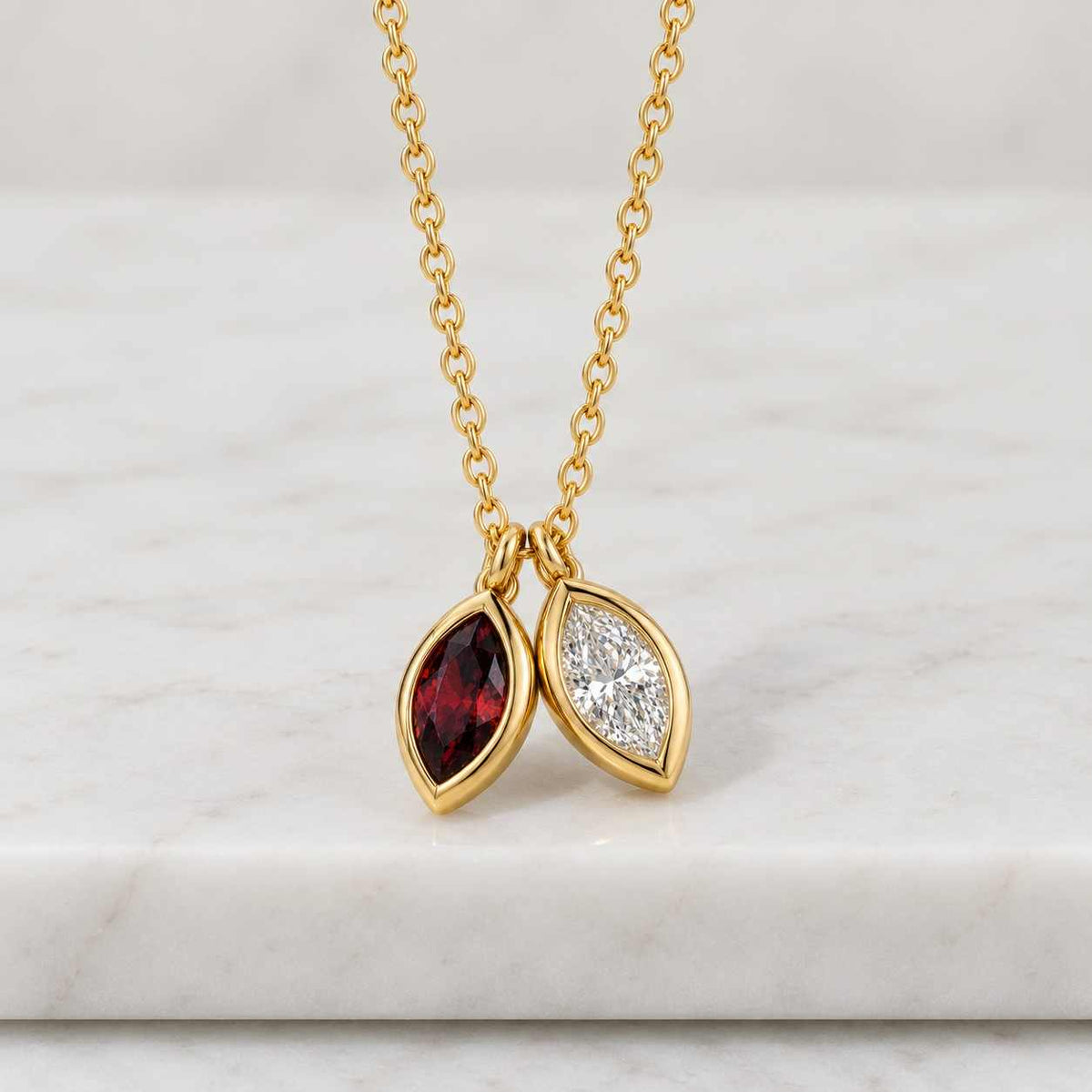 personalized family birthstone necklace, marquise birthstone necklace, custom birthstone jewelry,birthday gift,mothers necklace,gift for mom
