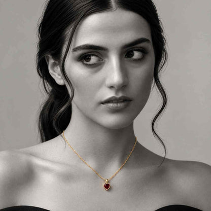 Birthstone Necklace: Two Pear Drop Gem Pendant, Custom Couple or Mother Daughter Gift, Double Teardrop Birthstone Necklace
