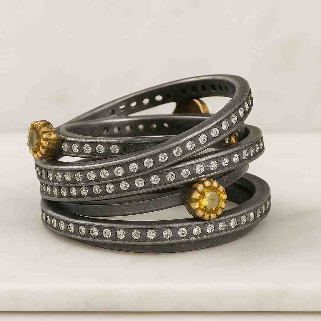 Black Tungsten Carbide Wedding Band with Beveled Edges Brushed Center