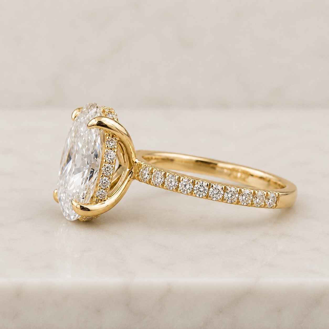 Blue Diamond Ring For Women, IGI Certified Oval Lab Grown Diamond Engagement Ring, Wedding Ring, Anniversary Gift, Colored Diamond Ring