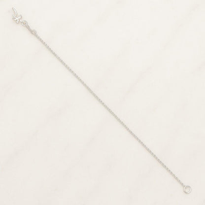 Classic Styles Tiny Palm Tree Anklet Bracelet In 10K White Gold