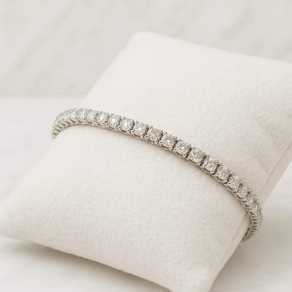 Bridal Jewelry Diamond Bezel Bracelet Bridesmaids Gift for Her