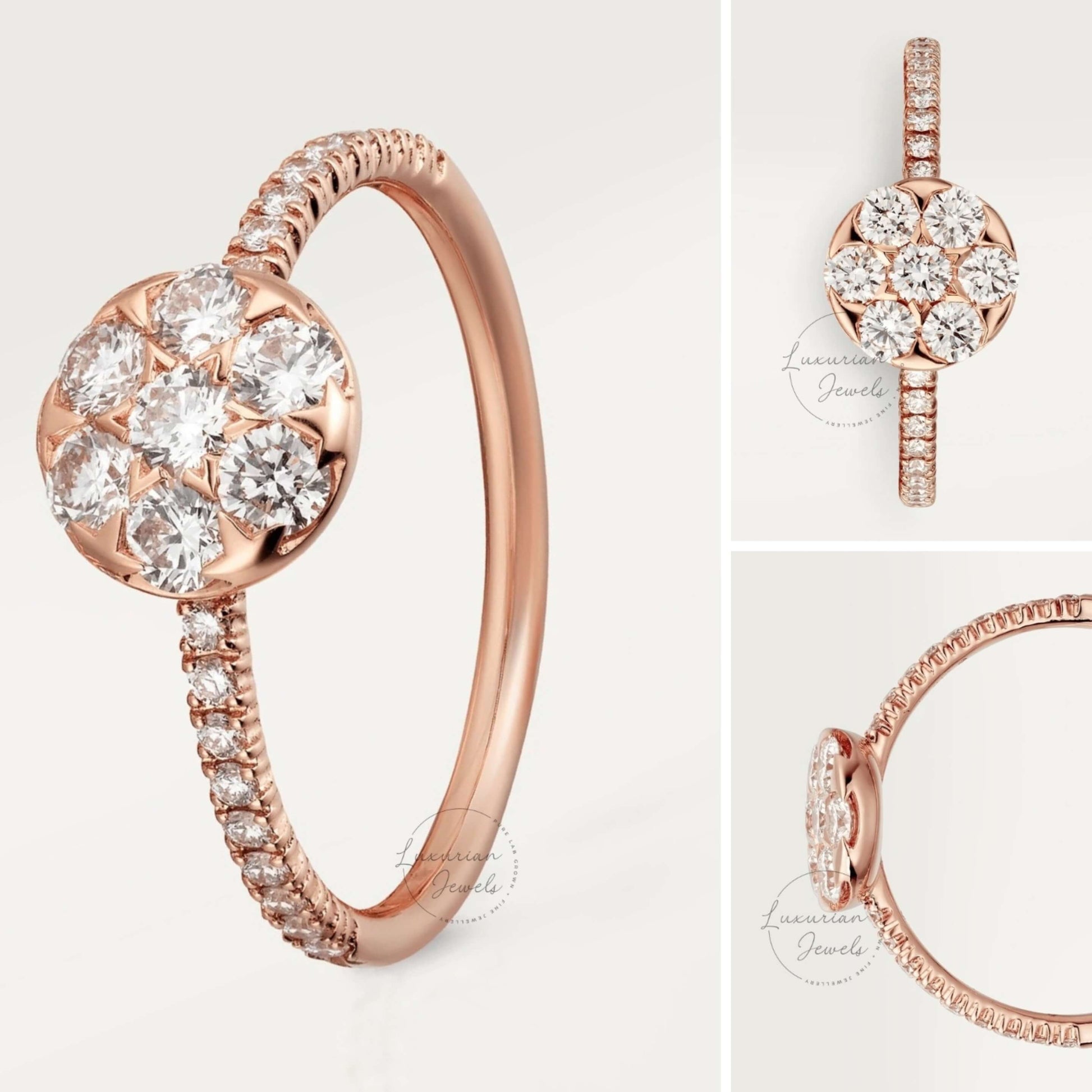 Bridal Band Women Ring Cubic Zirconia Wedding Engagement Ring