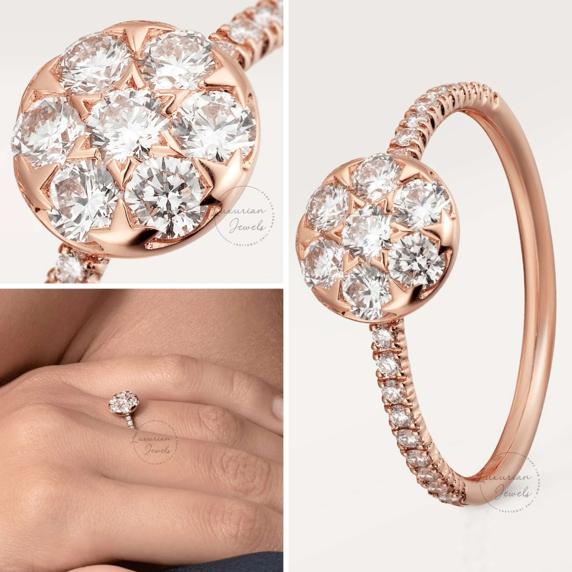 Bridal Band Women Ring Cubic moissanite Wedding Engagement Ring 925 Sterling Silver Ring