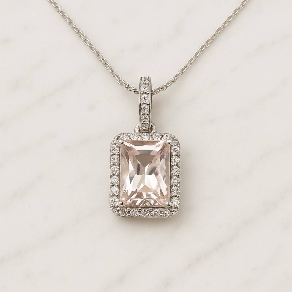 Bridal Yellow Gold Wedding Jewelry Emerald Pendant Necklace, Emerald Green Gold Necklace