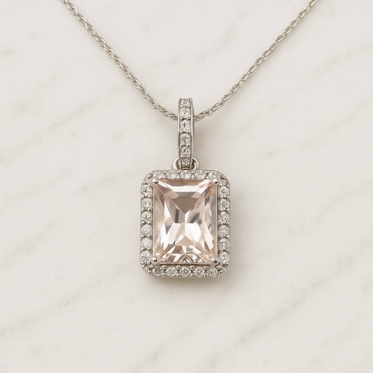 Bridal Yellow Gold Wedding Jewelry Emerald Pendant Necklace, Emerald Green Gold Necklace