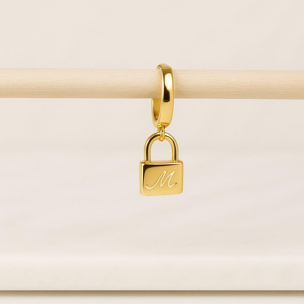 Bridesmaid gift Birthday Gift Custom Gold Earrings For Womens , Dainty 14k Solid Gold Initial Hoop Earrings