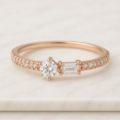 Brilliant Cut Round Diamond Band Bubble Prong Full Eternity Travel Band