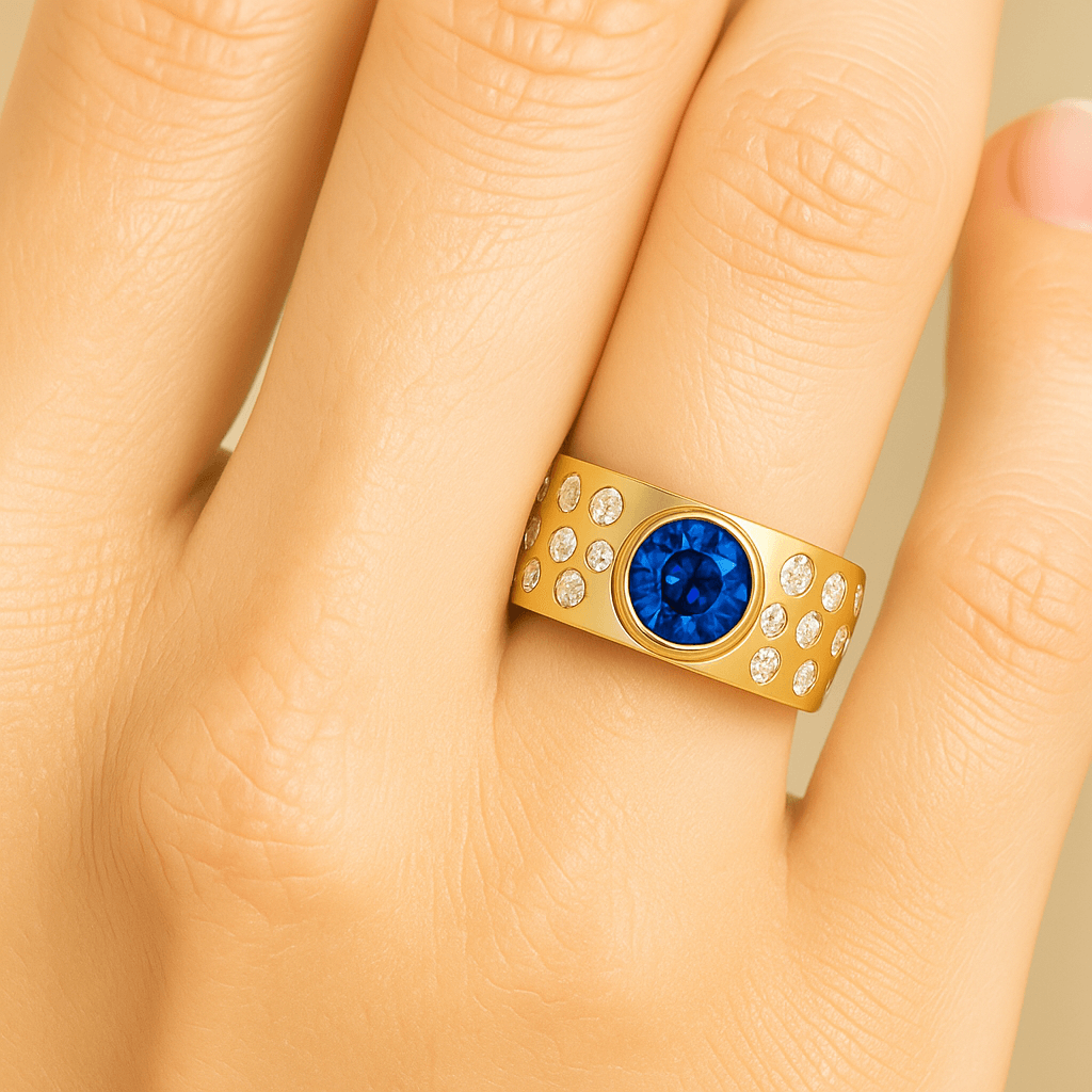 Lab Grown Cushion Engagement Ring, Elongated Double Prong 