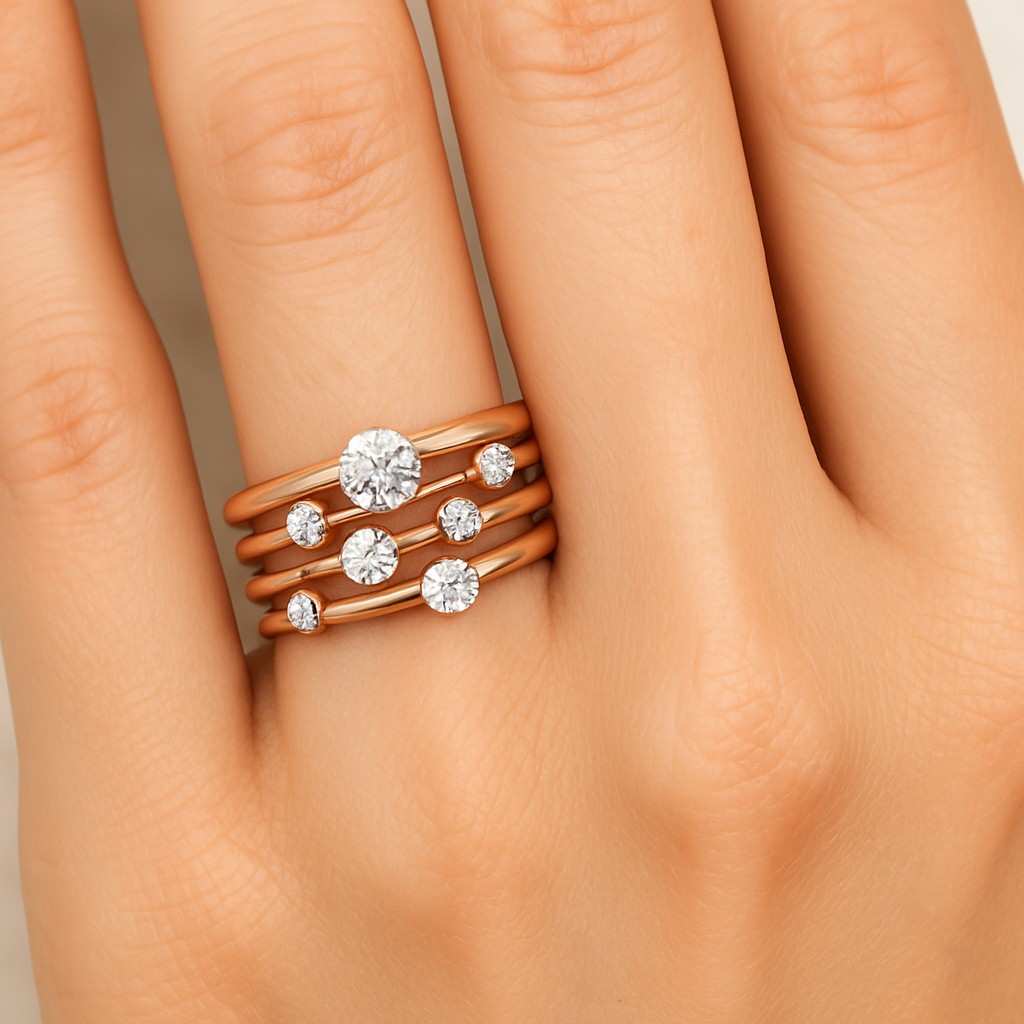 Bubble Diamond Wedding Band 1.60 MM Round Lab Grown Diamond Band Full Eternity Band StackableMatching Band Minimalist Band