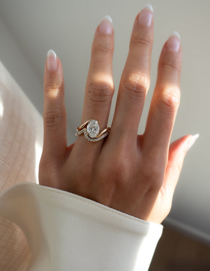 Bypass Set Engagement Ring
