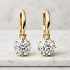 Round Cut Lab-Grown Diamond Drop Earrings