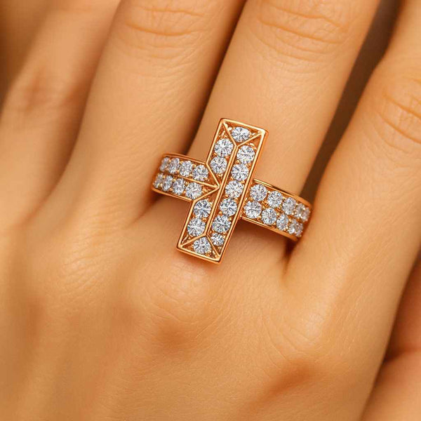 CVD Diamond Wedding Band Minimalist Stacking Diamond Eternity Band 14K Solid Gold Bridal Band