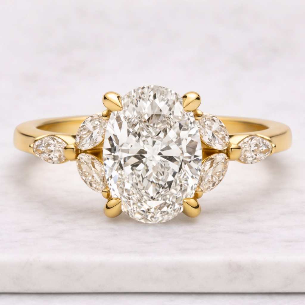 cvd diamond wedding ring