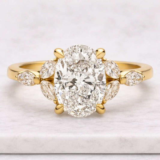 CVD Diamond Wedding Ring