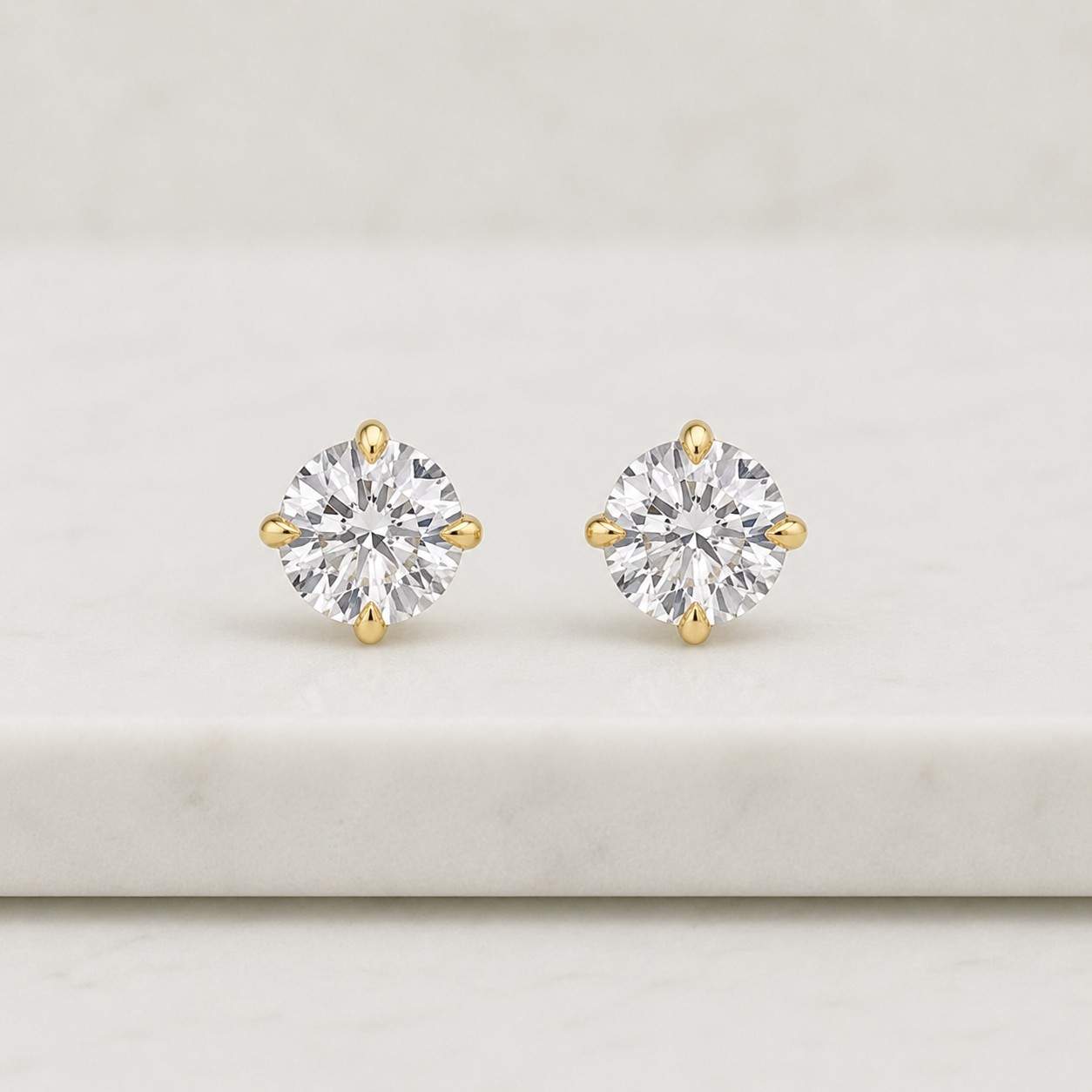 4ct total E, VVS2, IGI Certified lab grown Diamond Round Stud, White Gold Earrings, Diamond Studs, Birthday, Valentines Gift for her
