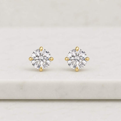 4ct total E, VVS2, IGI Certified lab grown Diamond Round Stud, White Gold Earrings, Diamond Studs, Birthday, Valentines Gift for her

