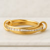 Full Eternity Baguette Stacking Linked Wedding Ring