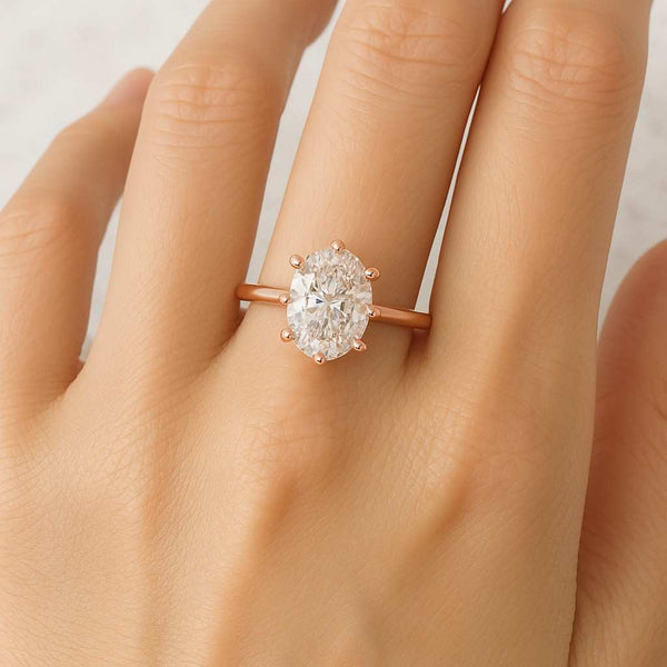 Centre Stone Weight Lab Diamond Engagement Ring Lab Diamond Wedding Ring Minimalist Ring