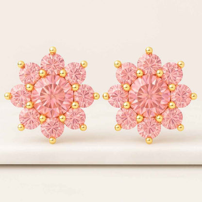 Certified D Color VVS1 Moissanite Solitaire Stud Earrings Skewbacks 14K Gold Earrings With GRA 925 silver earrings GRA