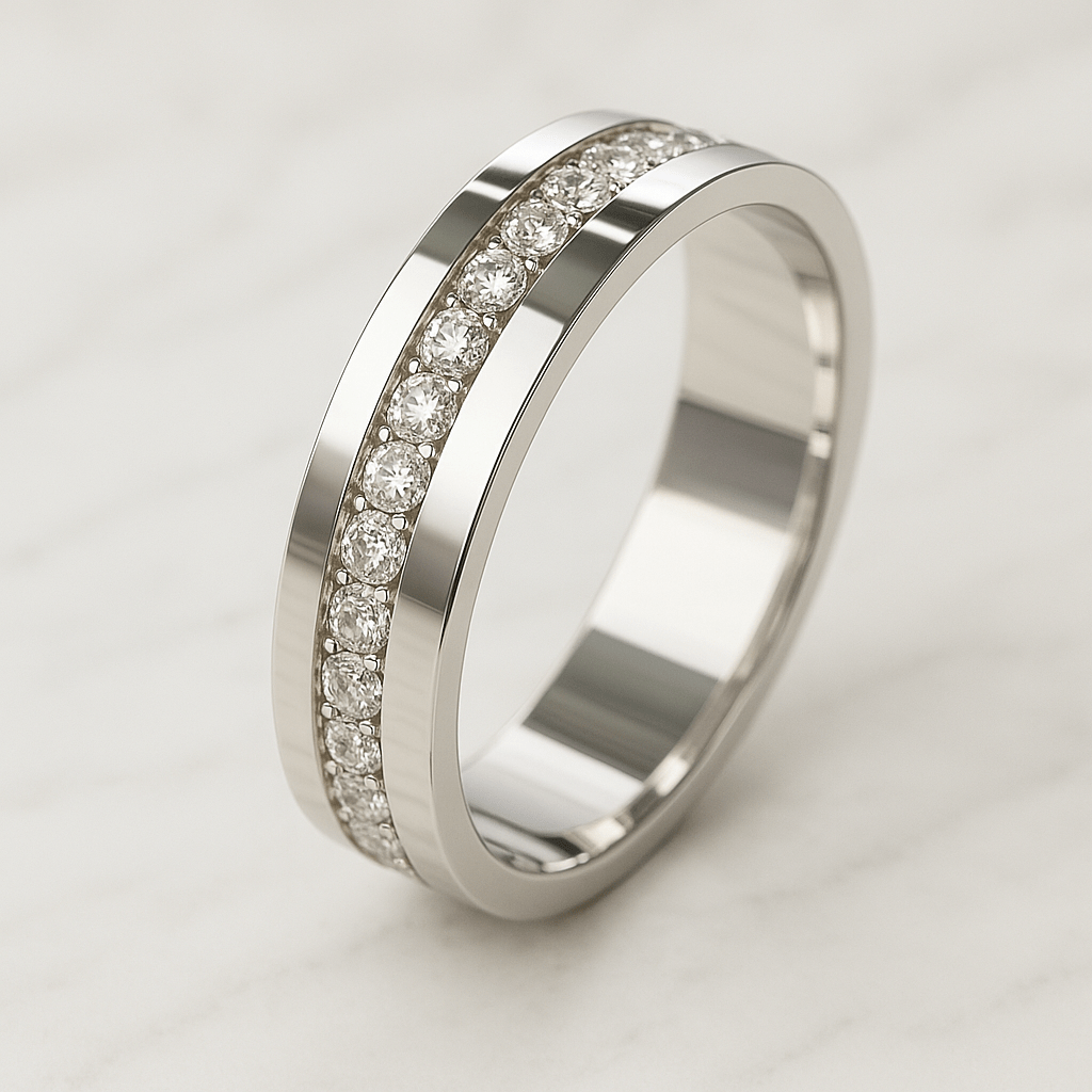 Certified Lab Grown Diamond Ring Round Cut Moissanite Engagement Ring-min