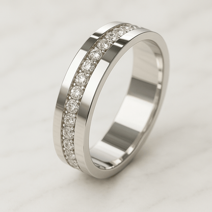 Certified Lab Grown Diamond Ring Round Cut Moissanite Engagement Ring-min