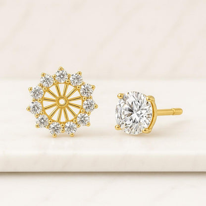 Certified Push or Screwback Earrings for Men Women  Fine Jewelry