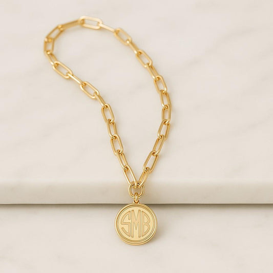 Chunky Gold Choker 18k Large Padlock Chain Necklace Lobster Clasp Necklace