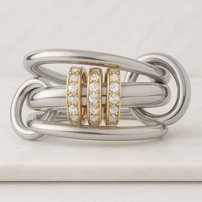 Chunky Gold Ring for couple