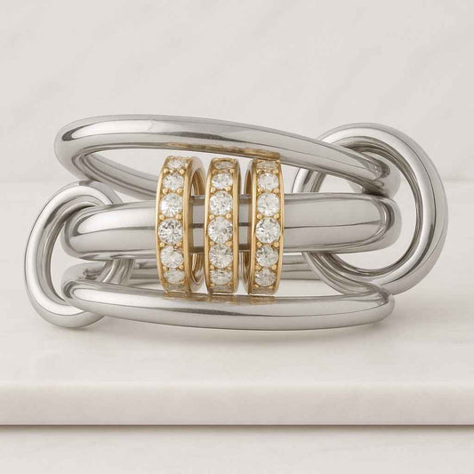 Chunky Gold Ring for couple