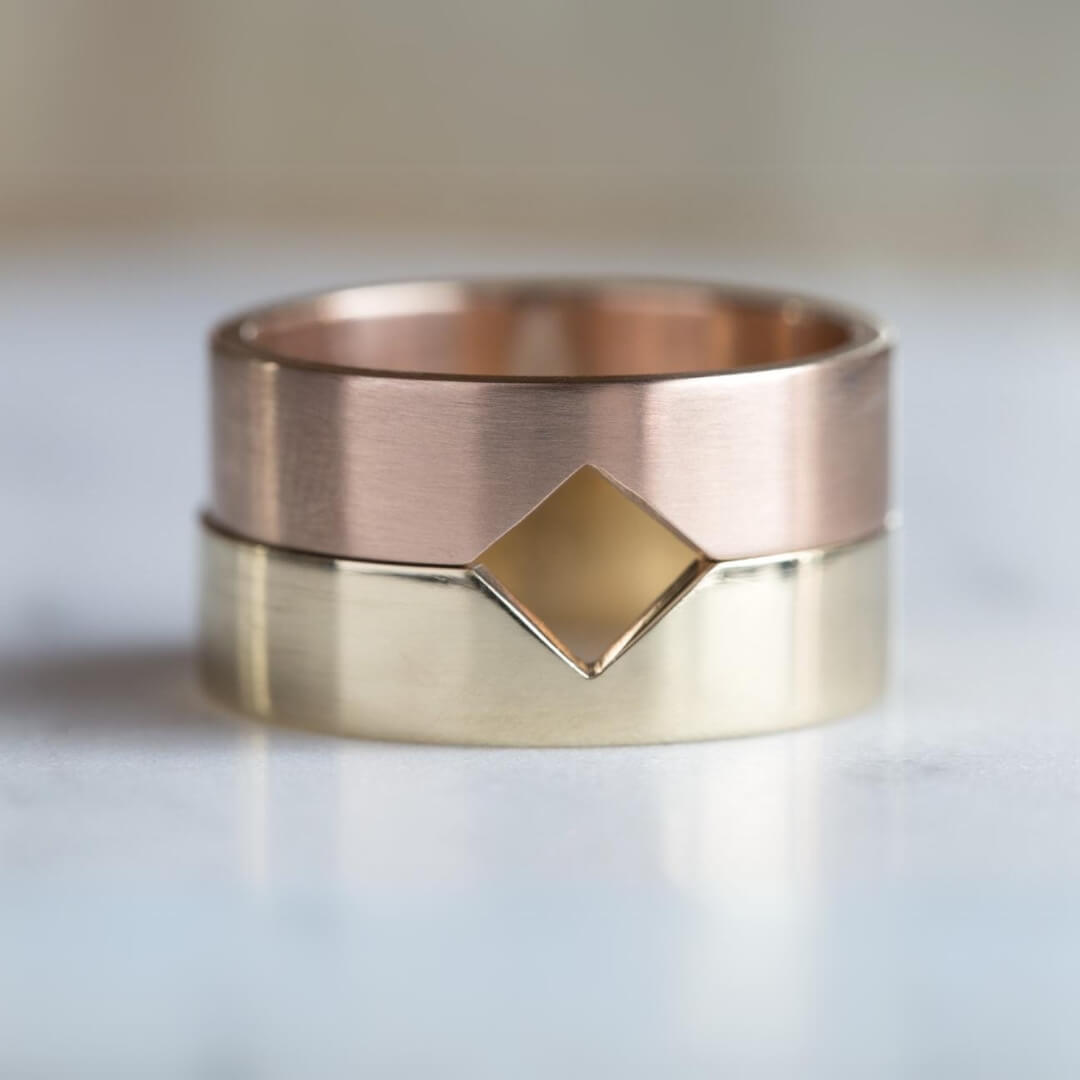Cigar Band Half Eternity Band Unique Wedding Band 