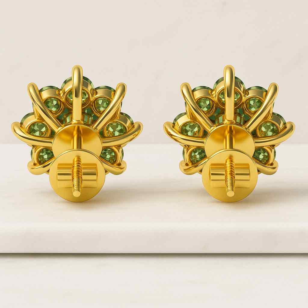 Classic Round Cut Lab Grown Diamond Stud Earrings