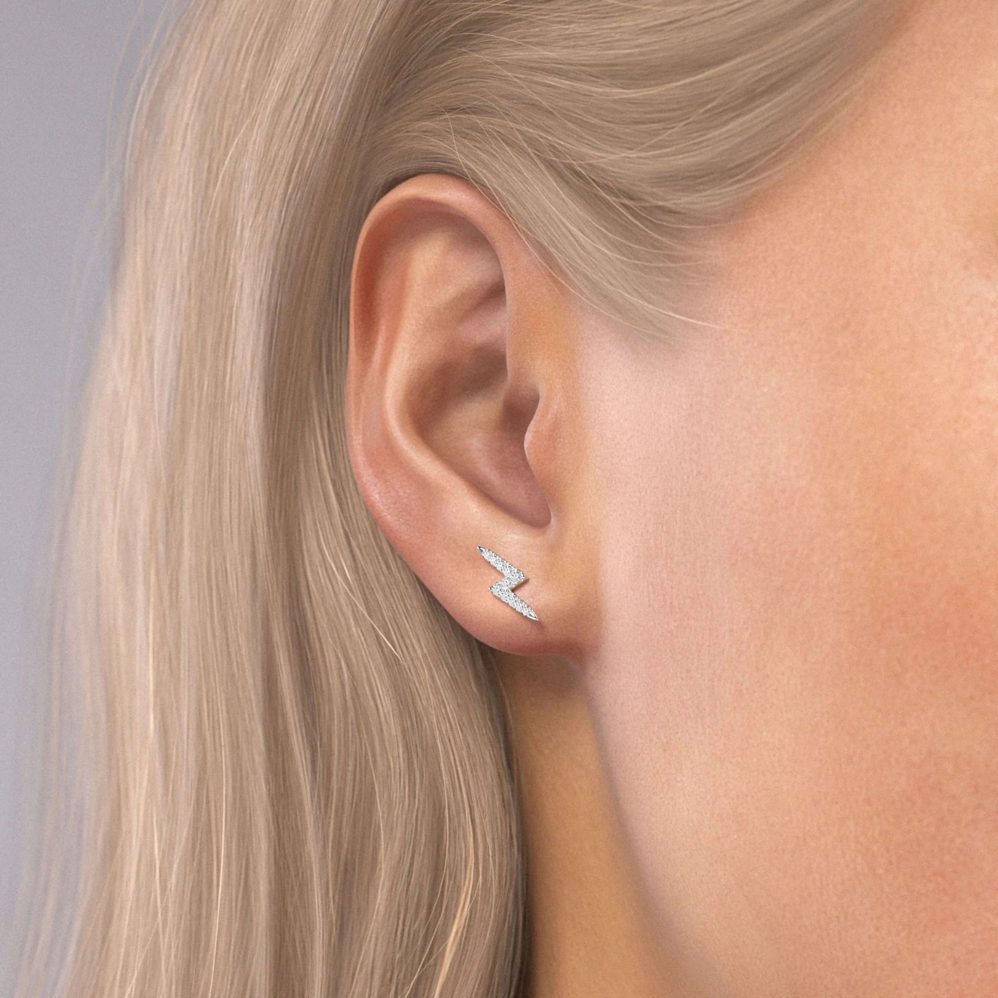 Classic 4mm His and Hers Silver Wedding Earrings