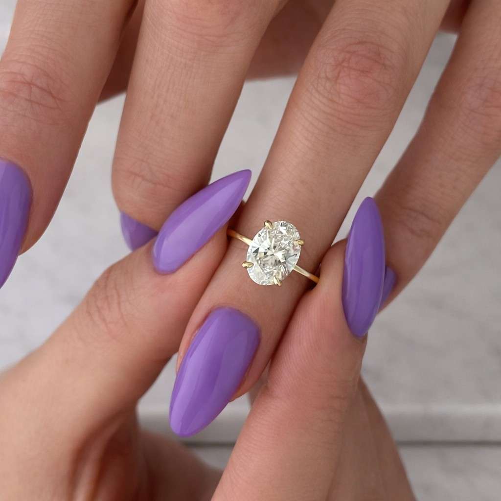 classic diamond proposal ring