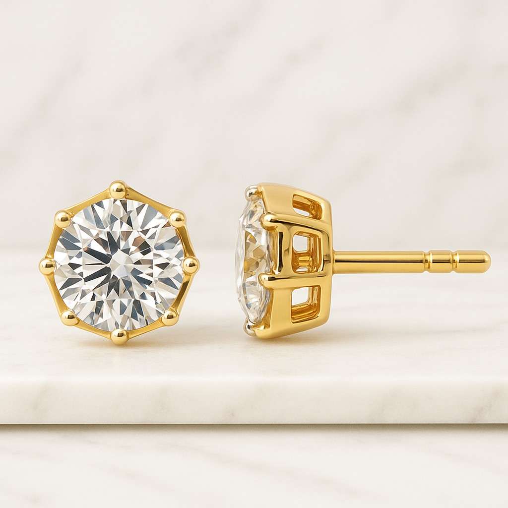 Classic Lab Grown Diamond Earrings Lab Grown Gift