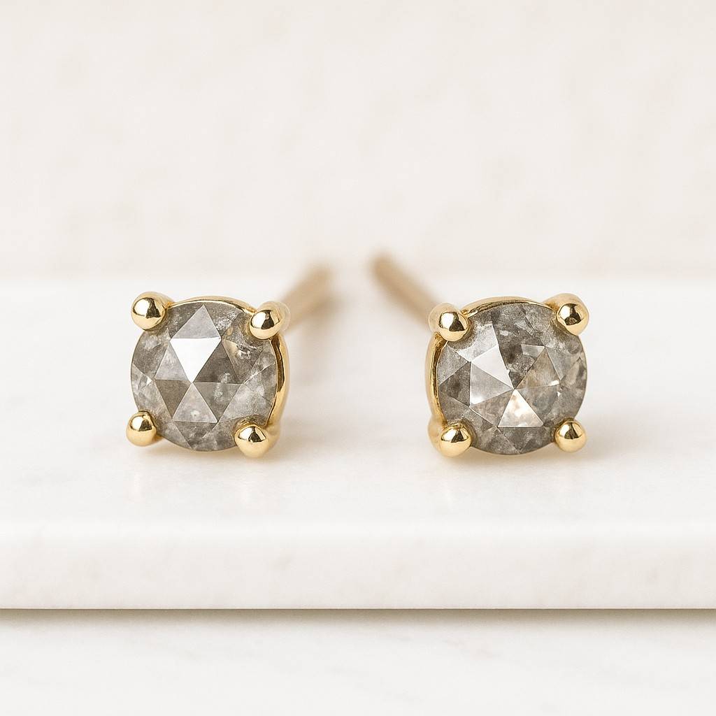 Classic Men's Earrings, Silver Square Stud Earrings For Men, Simple CZ Earrings, Men's Jewelry, Men's Gift, Gift For Boyfriend Husband Him