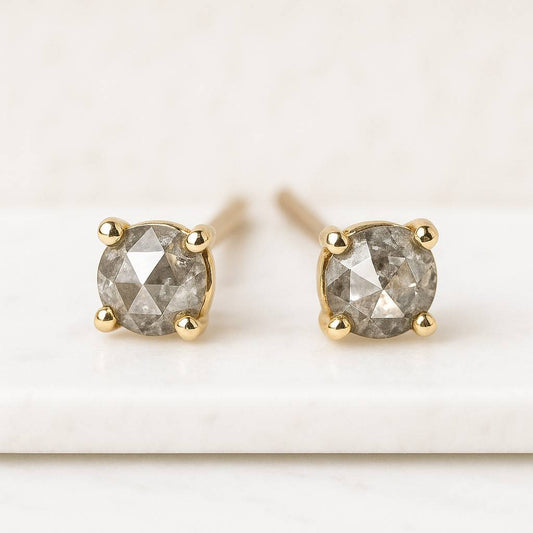 Classic Men's Earrings, Silver Square Stud Earrings For Men, Simple CZ Earrings, Men's Jewelry, Men's Gift, Gift For Boyfriend Husband Him