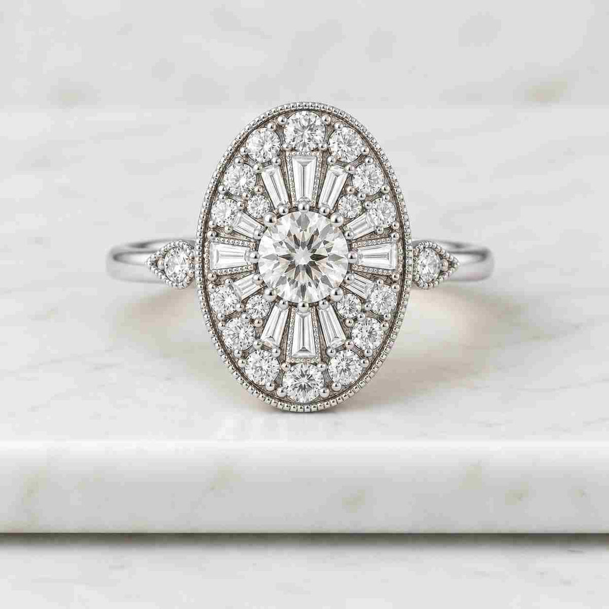classic oval cut lab diamond ring, hidden halo pave band, 14k yellow gold promise engagement ring, wedding gift, anniversary ring for her