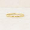 1.50 MM Minimalist Beaded Stacking Ring for Women